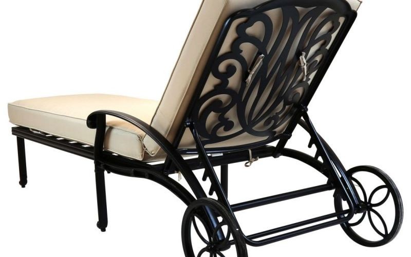 Шезлонг из литого алюминия Fiorino бронза Кит Маркет