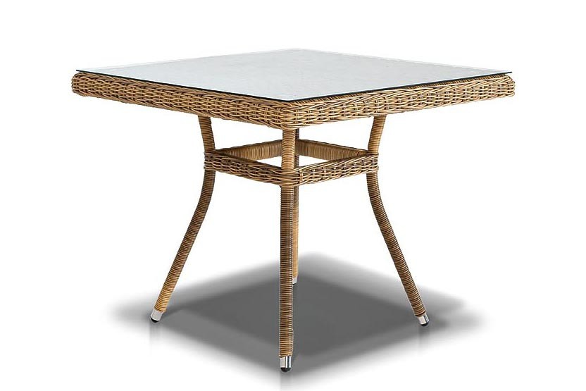 Стол из искусственного ротанга Айриш соломенный 4sis