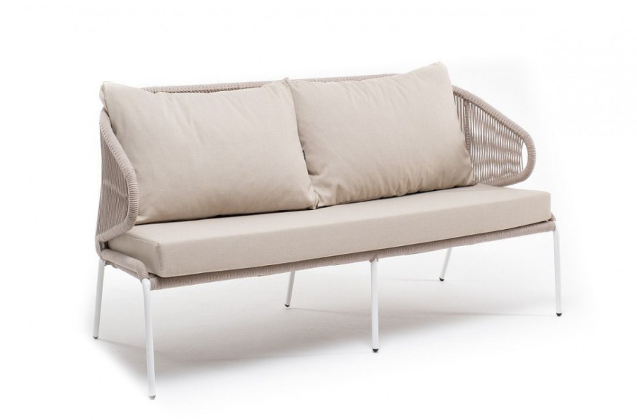 Диван 2-местный Милан из роупа бежевый 4sis