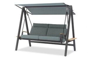 Садовые качели Malmo Антрацит/зеленый