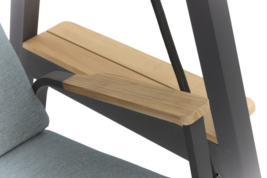 Садовые качели Malmo Антрацит/зеленый