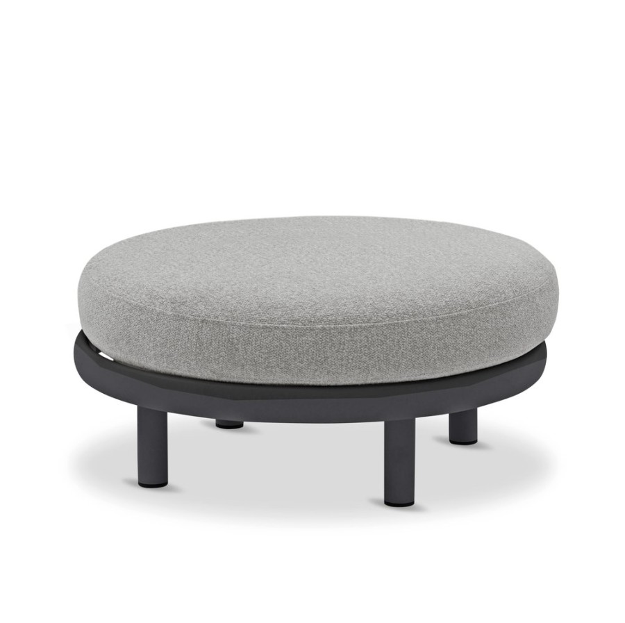 Кресло с пуфом Gotland, антрацит/серый Brafab