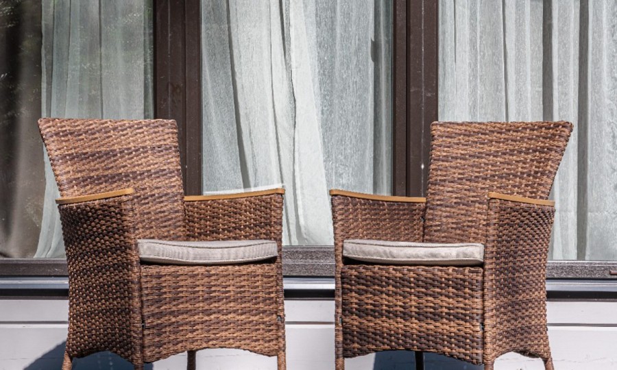 Угловой комплект из искусственного ротанга ZORRO WOOD DOUBLE коричневый Royal Family