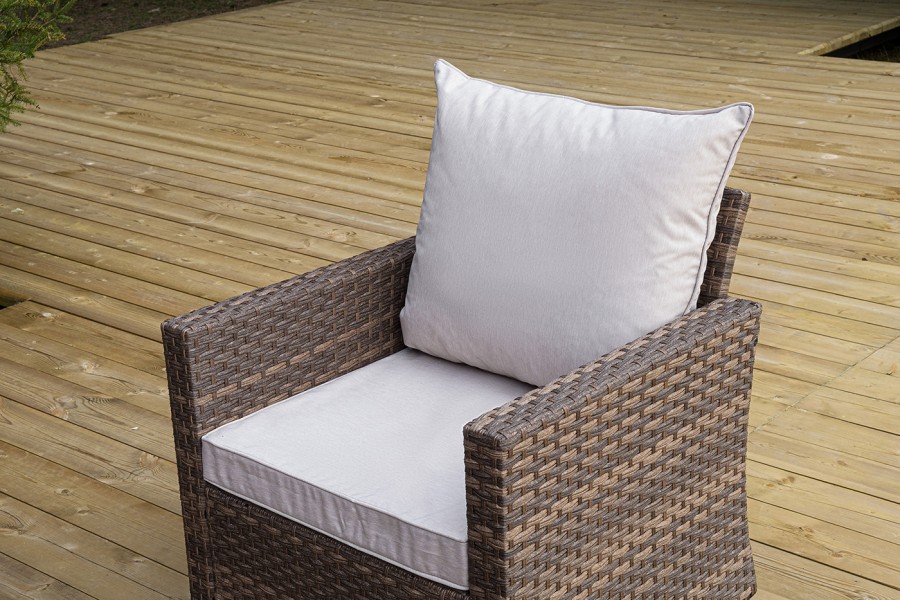 Лаунж-зона из искусственного ротанга Бостон, коричневый 4sis