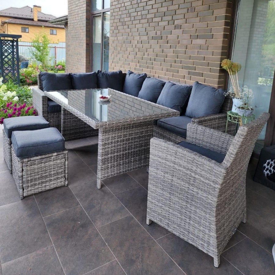 Комплект мебели из искусственного ротанга ZORRO PLUS серый