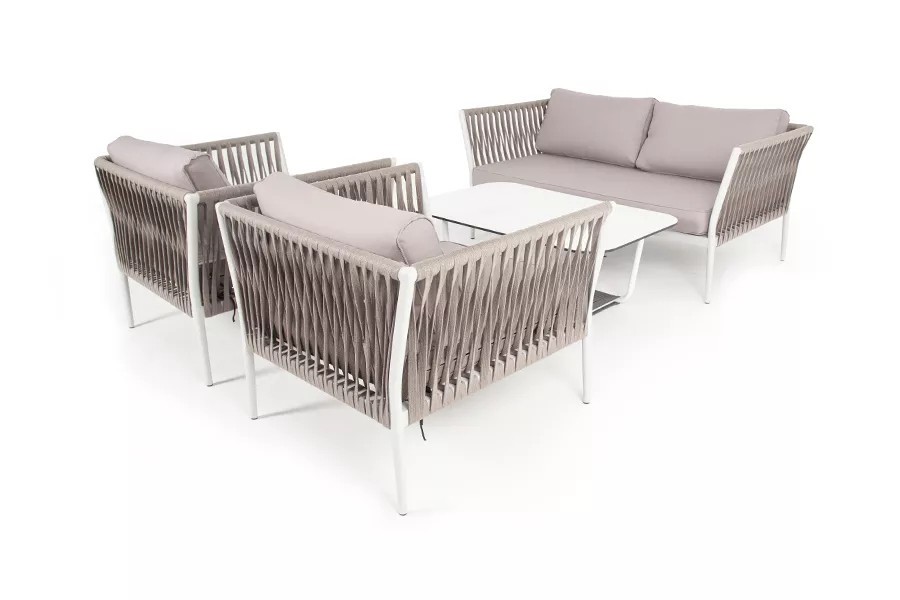 Лаунж-зона плетеная из роупа Касабланка 4sis