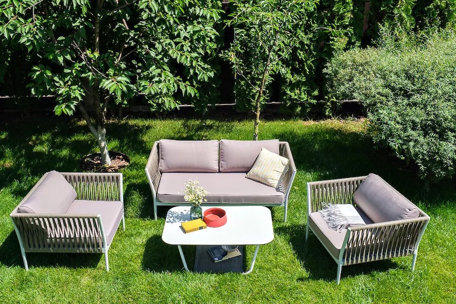 Лаунж-зона плетеная из роупа Касабланка 4sis