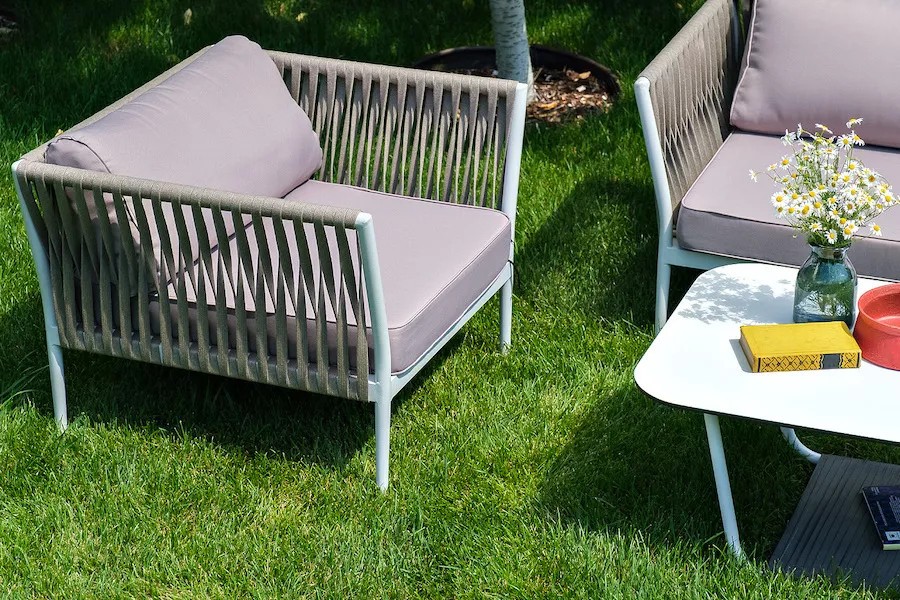 Лаунж-зона плетеная из роупа Касабланка 4sis