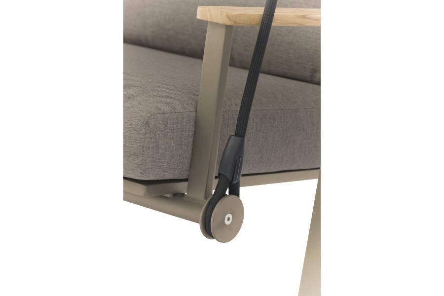 Садовые качели Malmo Бежевый/коричневый