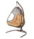 Двойное подвесное кресло Primavera коричневое Garden story