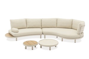 Комплект мебели c парными столиками Gotland Lounge, бежевый Brafab