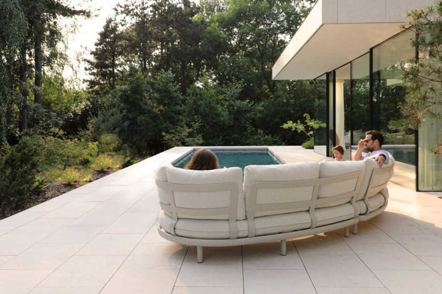 Комплект мебели c парными столиками Gotland Lounge, бежевый Brafab