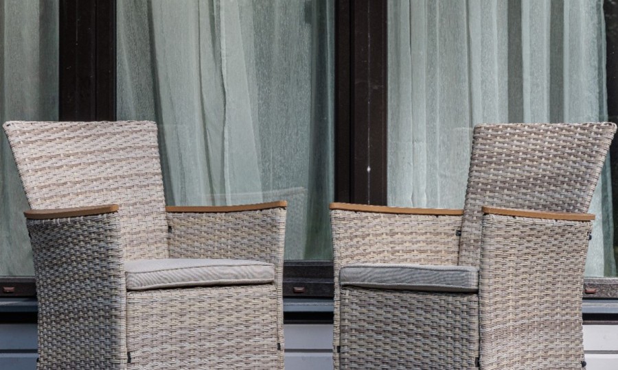 Угловой комплект из искусственного ротанга ZORRO WOOD DOUBLE бежевый Royal Family