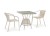 Комплект плетеной мебели из искусственного ротанга T706/Y137C-W85 2Pcs Latte Афина