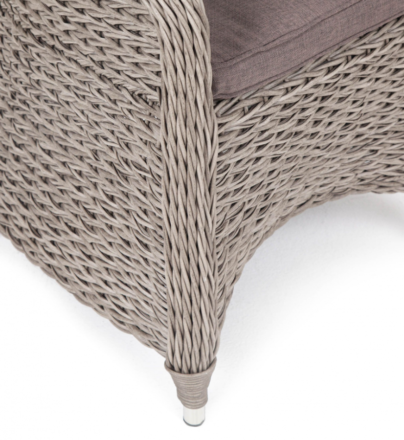 Плетеное кресло Равенна гиацинт серый 4sis