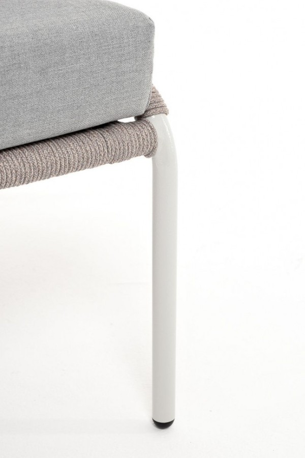 Диван 2-местный Милан из роупа серый 4sis