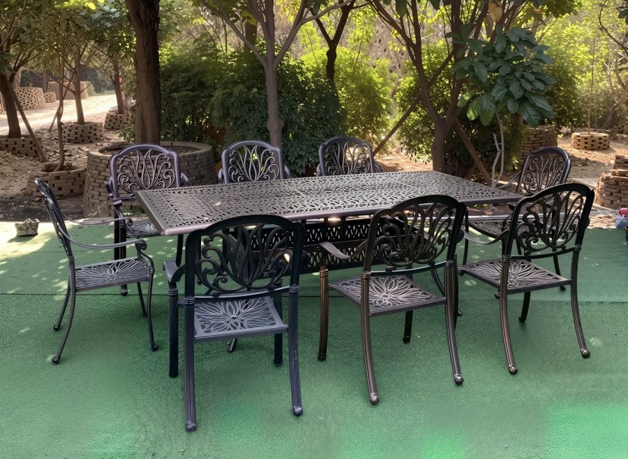 Металлический стол из литого алюминия Nairobi 216 Кит Маркет