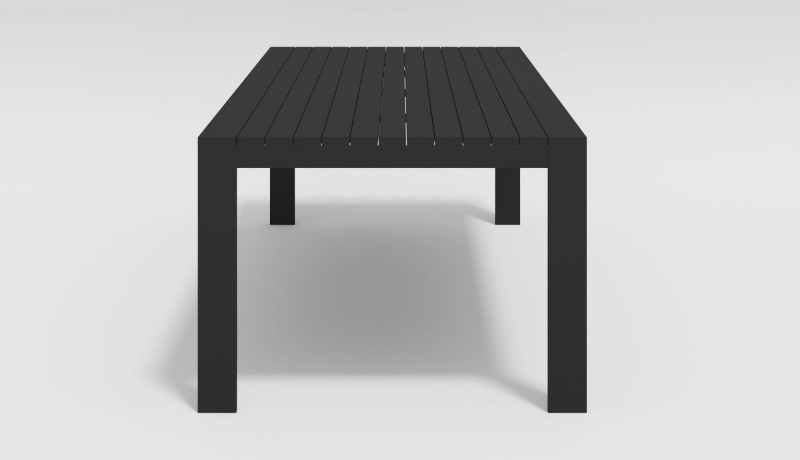 Обеденная группа Malia 220 с подлокотниками черная Gardenini