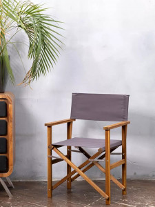 Стул складной из акации DIRECTOR серый Joygarden