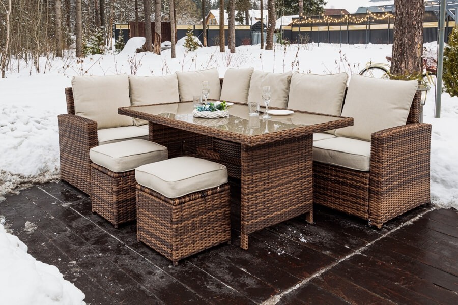 Kомплект мебели из искусственного ротанга Zorro коричневый Royal Family