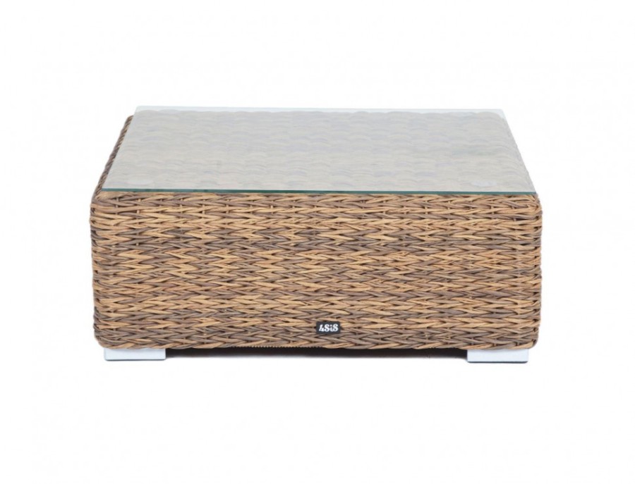 Журнальный столик плетеный Лунго гиацинт соломенный 4sis