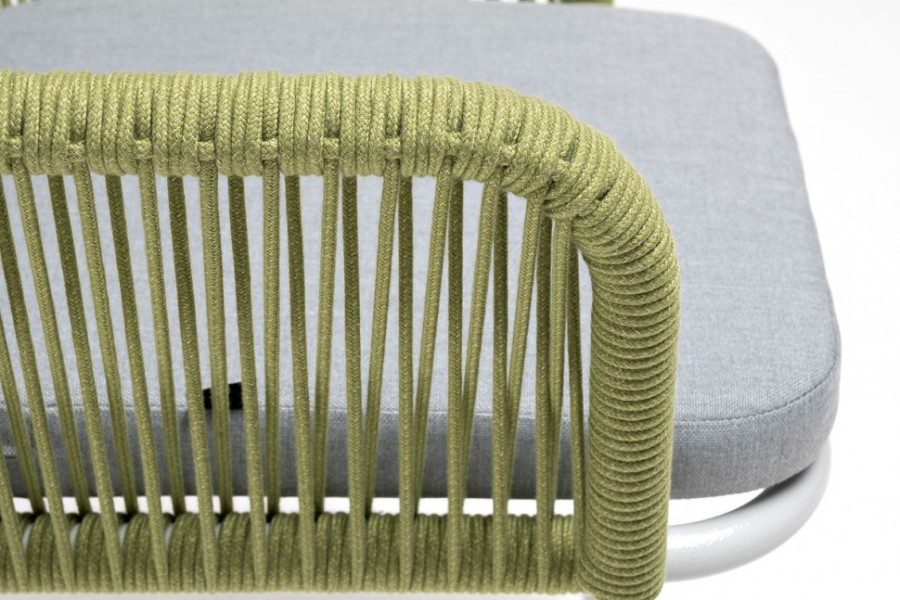 Плетеный стул Лион из роупа салатовый 4sis