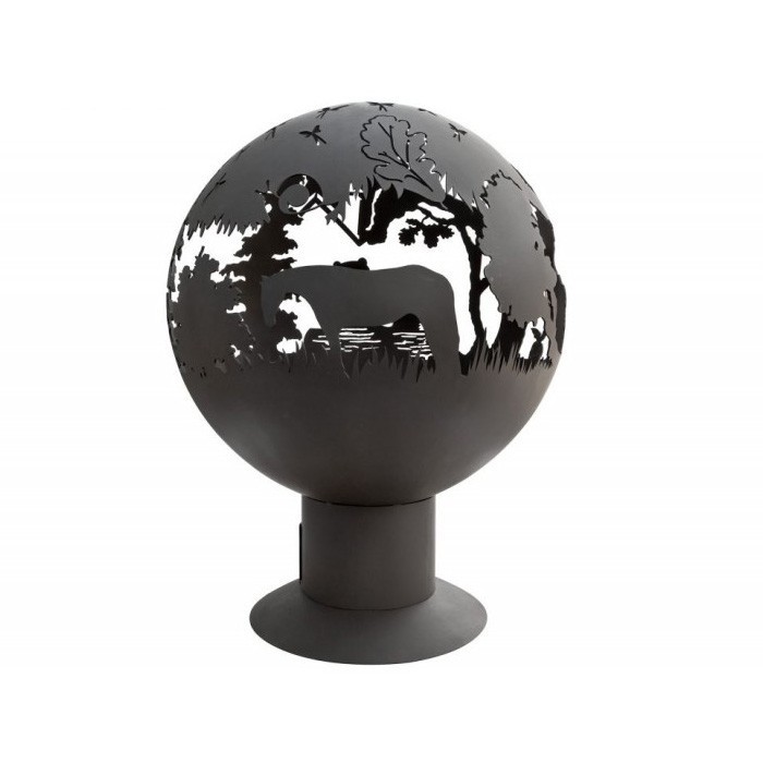 Уличный очаг сфера Ежик в тумане FIRECUP