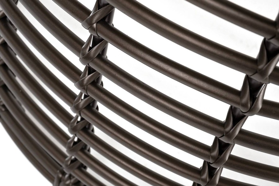 Журнальный столик Парма из искусственного ротанга, бронзовый 4sis