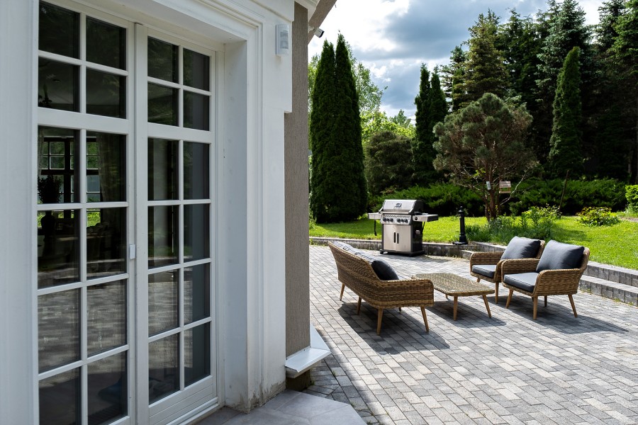 Лаунж-зона плетеная из искусственного ротанга Прованс, соломенный 4sis