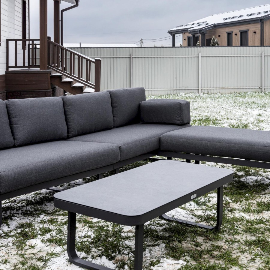 Лаунж-зона с угловым диваном из алюминия Giselle Royal Family