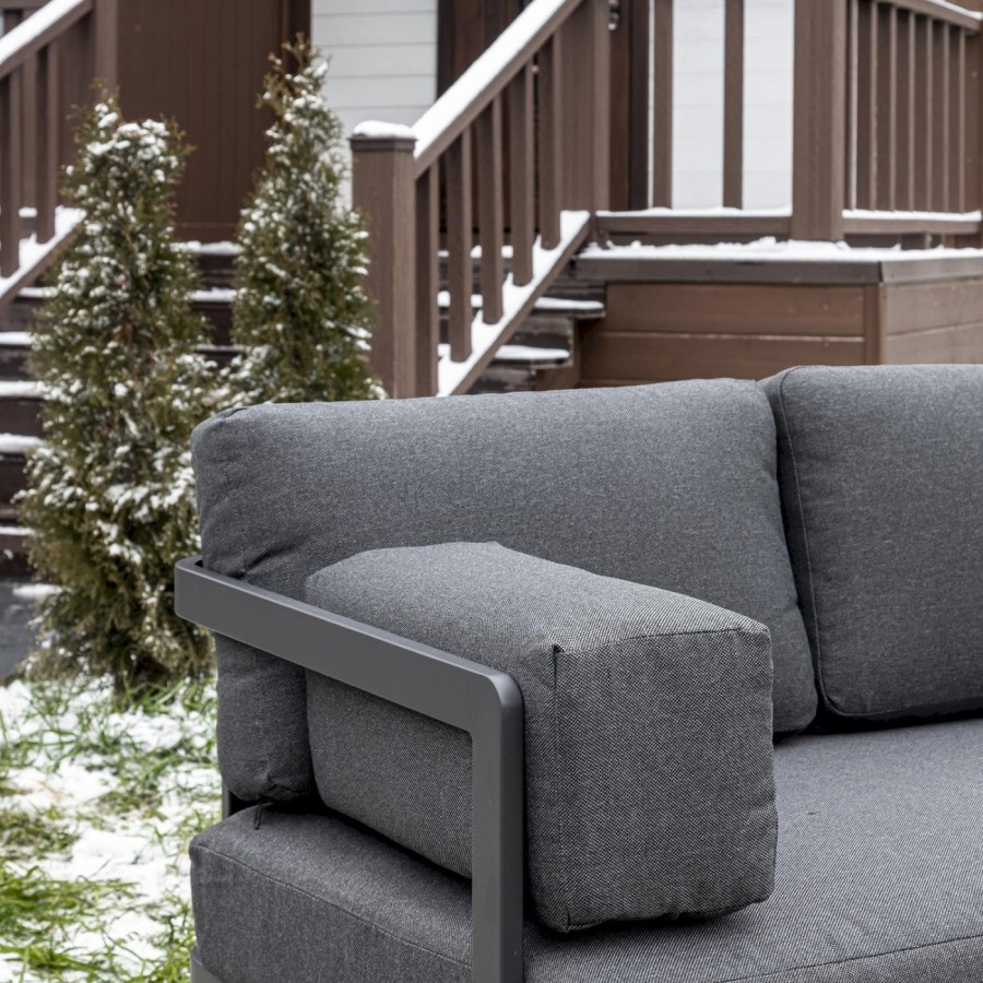 Лаунж-зона с угловым диваном из алюминия Giselle Royal Family