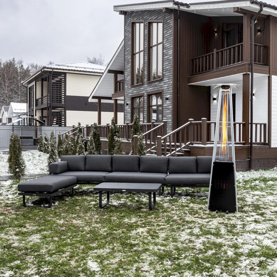 Лаунж-зона с угловым диваном из алюминия Giselle Royal Family