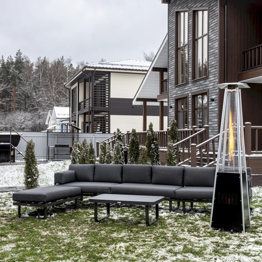 Лаунж-зона с угловым диваном из алюминия Giselle Royal Family