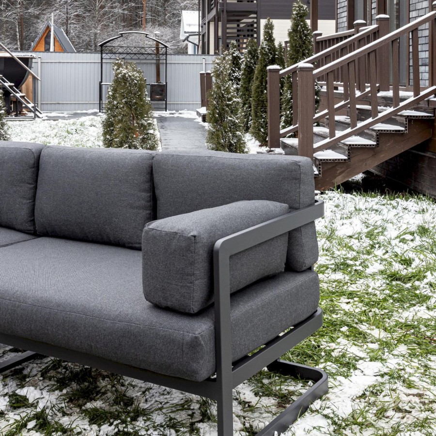 Лаунж-зона с угловым диваном из алюминия Giselle Royal Family