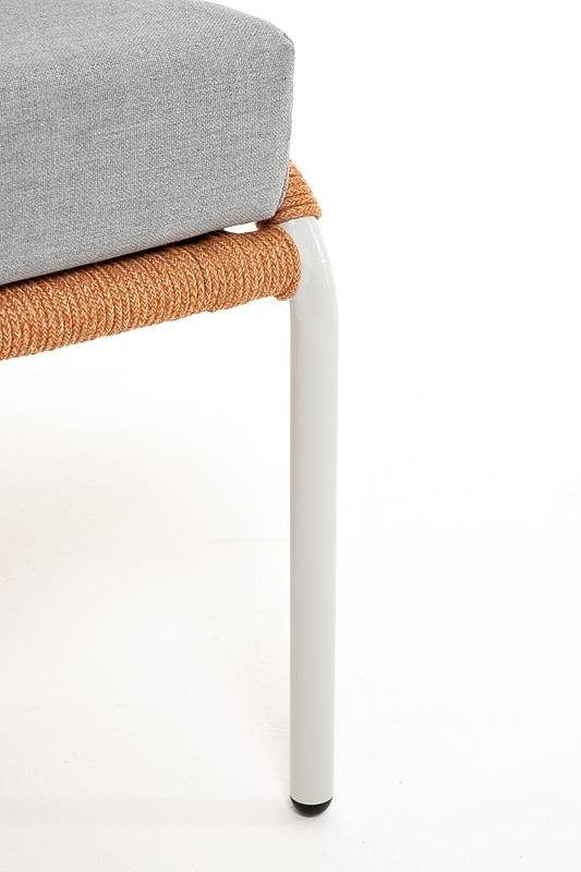 Диван 2-местный Милан плетеный из роупа оранжевый 4sis