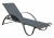 Шезлонг Atoll черный Brafab