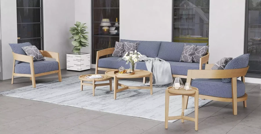 Диван из тика VENTO 3-х местный Joygarden