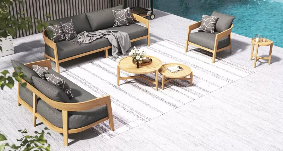 Диван из тика VENTO 3-х местный Joygarden