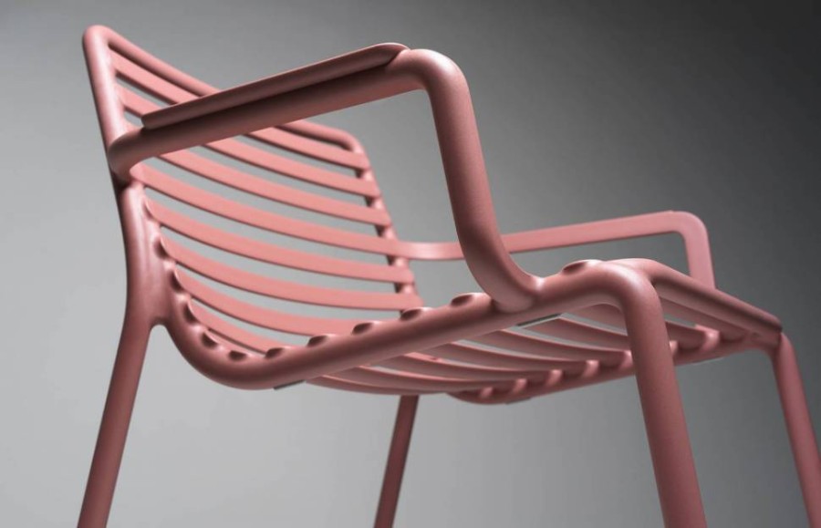 Лаунж-кресло пластиковое Doga Relax марсала Nardi