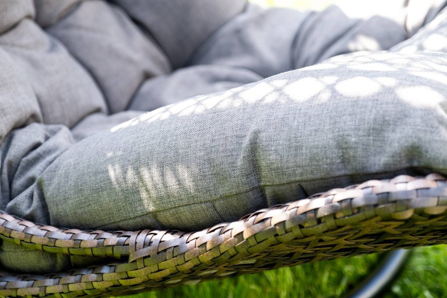 Подвесное кресло-кокон Виши из искусственного ротанга, серо-коричневый