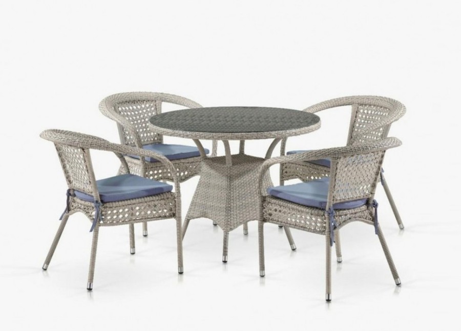 Комплект плетеной мебели Лион-1C T220CT/Y32-W85 Latte Афина