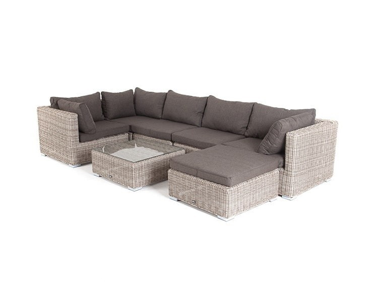 Модуль прямой с подушками Лунго Beige 4sis