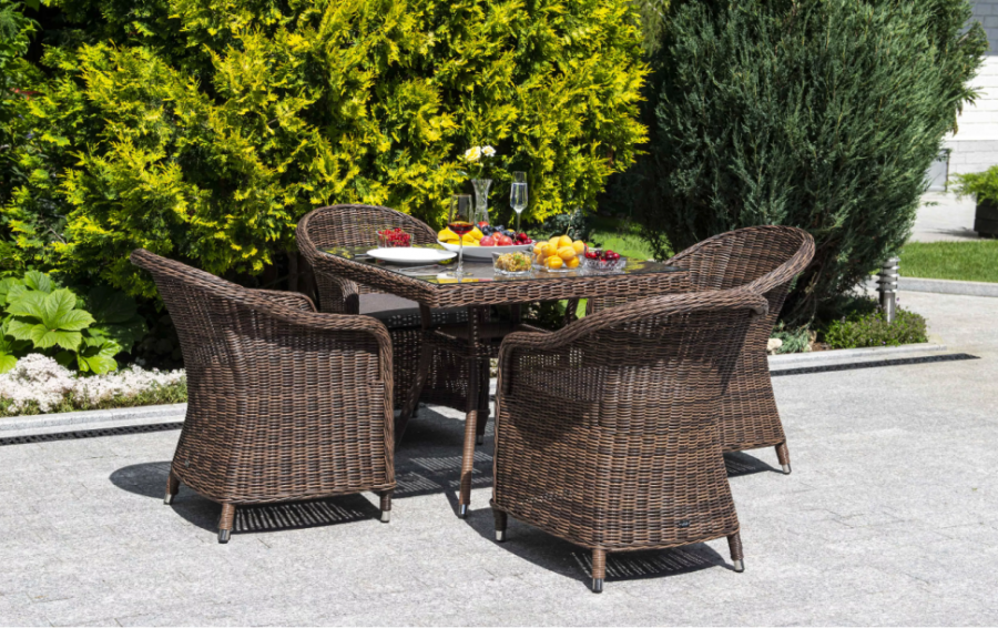 Плетеное кресло Равенна коричневое 4sis