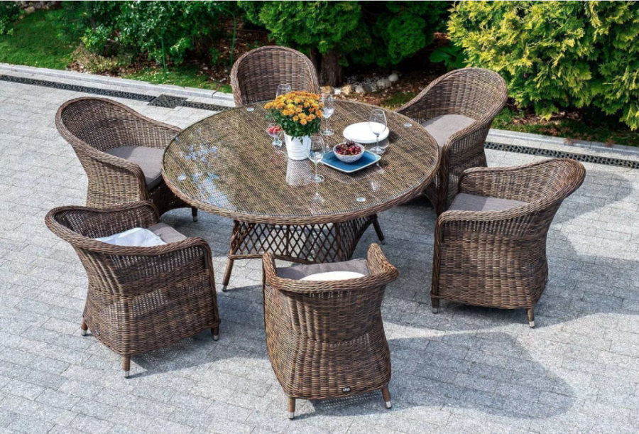 Плетеное кресло Равенна коричневое 4sis