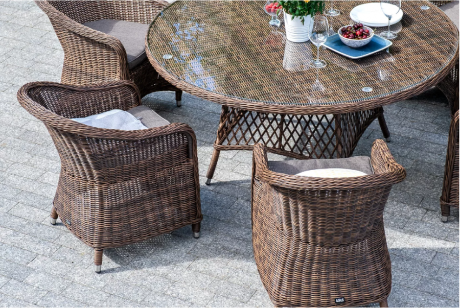 Плетеное кресло Равенна коричневое 4sis