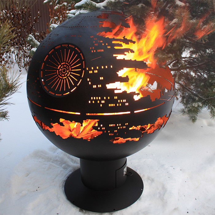 Уличный очаг сфера Звезда Смерти FIRECUP