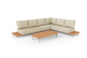 Комплект лаунж мебели Goteborg, бежевый/натуральный Brafab
