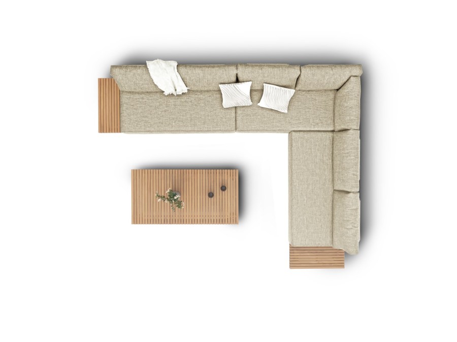 Комплект лаунж мебели Goteborg, бежевый/натуральный Brafab