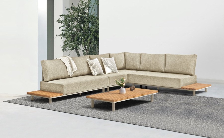Комплект лаунж мебели Goteborg, бежевый/натуральный Brafab