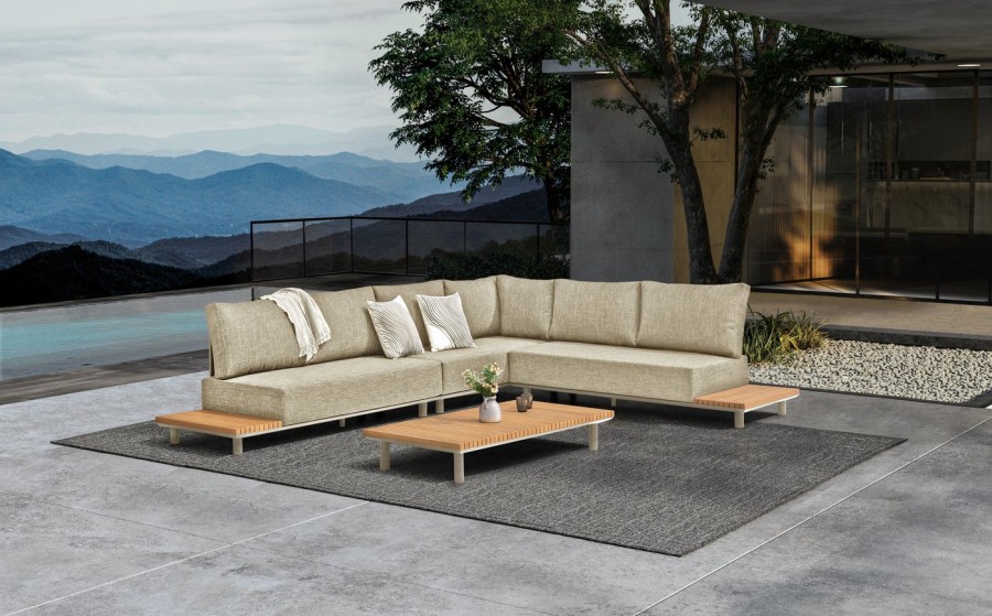 Комплект лаунж мебели Goteborg, бежевый/натуральный Brafab